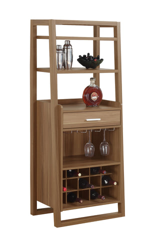 L&S Basics 10244 Home Bar - 60"H / Walnut Ladder Style