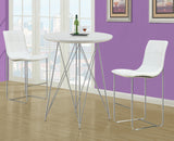 L&S Basics 10268 Barstool - 2Pcs / Swivel / Brown / Beige Fabric Seat