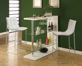 L&S Basics 10268 Barstool - 2Pcs / Swivel / Brown / Beige Fabric Seat