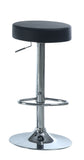 L&S Basics 10262 Barstool - 2Pcs / Black / Chrome Metal Hydraulic Lift