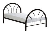 L&S Basics 10269 Bed - Twin Size / Black Metal Frame Only