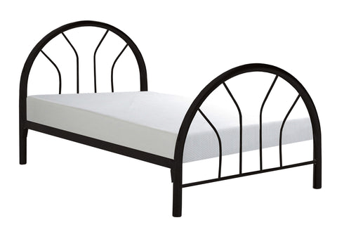 L&S Basics 10269 Bed - Twin Size / Black Metal Frame Only