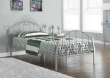 L&S Basics 10274 Bed - Twin Size / Silver Metal Frame Only