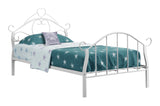L&S Basics 10275 Bed - Twin Size / White Metal Frame Only