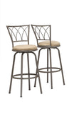 L&S Basics 10276 Barstool - 2Pcs / 43"H / Swivel / Dark Coffee Metal