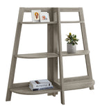 L&S Basics 10292 Bookcase - 48"H / Dark Taupe Accent Etagere