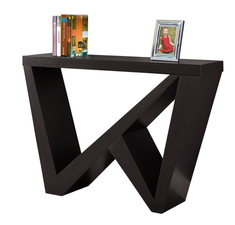 L&S Basics 10295 Accent Table - 48"L / Cappuccino Hall Console