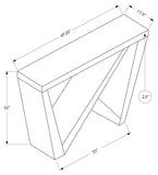 L&S Basics 10296 Accent Table - 48"L / Dark Taupe Hall Console