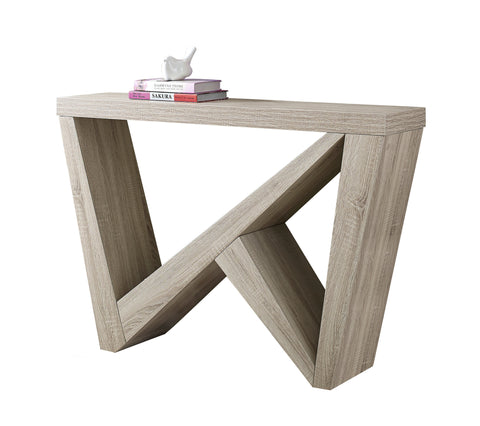 L&S Basics 10296 Accent Table - 48"L / Dark Taupe Hall Console