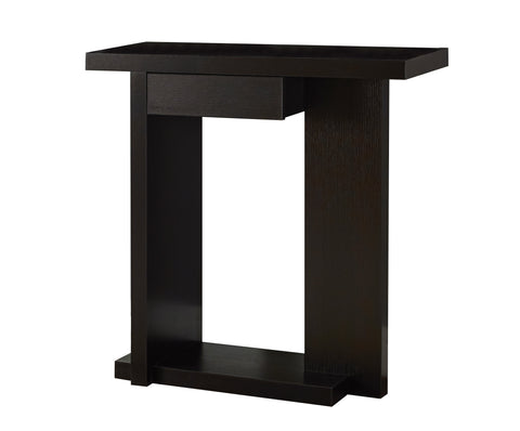 L&S Basics 10312 Accent Table - 32"L / Cappuccino Hall Console
