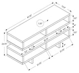 L&S Basics 10315 Tv Stand - 48"L / White