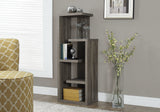 L&S Basics 10319 Bookcase - 48"H / Dark Taupe Accent Display Unit