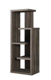 L&S Basics 10319 Bookcase - 48"H / Dark Taupe Accent Display Unit