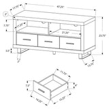 L&S Basics 10345 Tv Stand - 48"L / Cappuccino With 3 Drawers