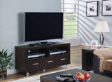 L&S Basics 10345 Tv Stand - 48"L / Cappuccino With 3 Drawers