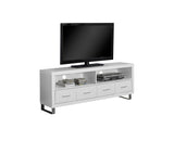 L&S Basics 10351 Tv Stand - 60"L / White With 4 Drawers