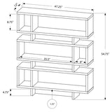 L&S Basics 10359 Bookcase - 55"H / White Modern Style