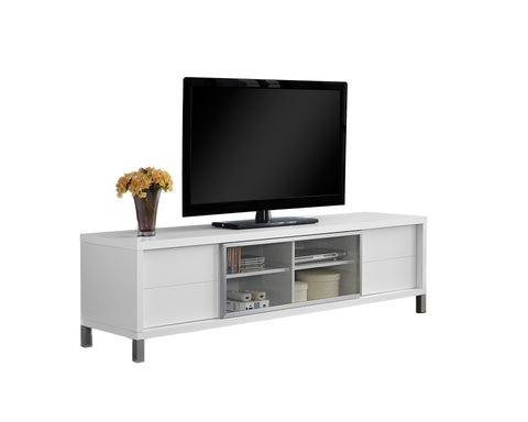L&S Basics 10361 Tv Stand - 70"L / White Euro Style
