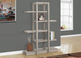 L&S Basics 10363 Bookcase - 71"H / Dark Taupe Open Concept Display Etagere