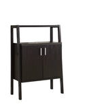 L&S Basics 10368 Home Bar - 48"H / Cappuccino With Bottle / Glass Storage