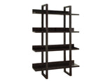 L&S Basics 10373 Bookcase - 71"H / Cappuccino Open Concept Display Etagere