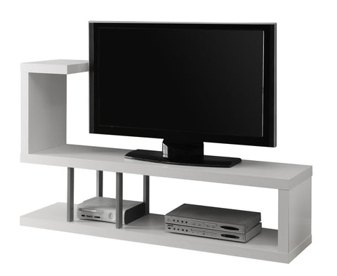 L&S Basics 10375 Tv Stand - 60"L / White
