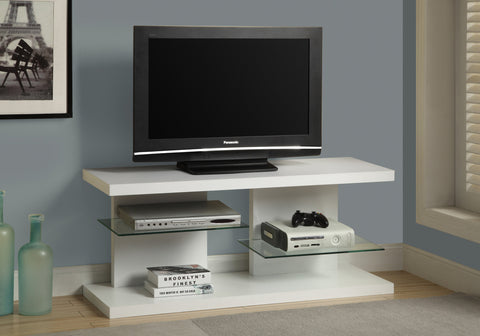 L&S Basics 10378 Tv Stand - 48"L / White