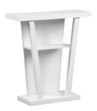 L&S Basics 10381 Accent Table - 32"L / White Hall Console