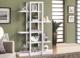 L&S Basics 10382 Bookcase - 71"H / White Open Concept Display Etagere