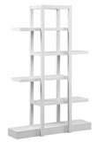 L&S Basics 10382 Bookcase - 71"H / White Open Concept Display Etagere
