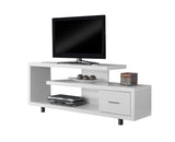 L&S Basics 10389 Tv Stand - 60"L / White With 1 Drawer