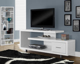 L&S Basics 10389 Tv Stand - 60"L / White With 1 Drawer
