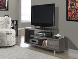 L&S Basics 10390 Tv Stand - 60"L / Dark Taupe With 1 Drawer