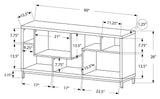 L&S Basics 10392 Tv Stand - 60"L / White