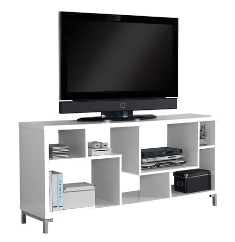 L&S Basics 10392 Tv Stand - 60"L / White