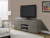 L&S Basics 10399 Tv Stand - 60"L / Dark Taupe With 8 Drawers