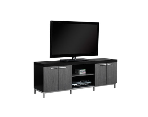 L&S Basics 10400 Tv Stand - 60"L / Black / Grey