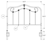 L&S Basics 10410 Bed - Queen Or Full Size / Coffee Headboard Or Footboard