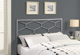 L&S Basics 10414 Bed - Queen Or Full Size / Silver Headboard Or Footboard