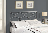L&S Basics 10414 Bed - Queen Or Full Size / Silver Headboard Or Footboard