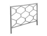 L&S Basics 10414 Bed - Queen Or Full Size / Silver Headboard Or Footboard
