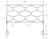 L&S Basics 10414 Bed - Queen Or Full Size / Silver Headboard Or Footboard