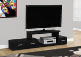 L&S Basics 10416 Tv Stand - 72"L / Black With 3 Drawers