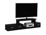 L&S Basics 10416 Tv Stand - 72"L / Black With 3 Drawers