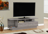 L&S Basics 10419 Tv Stand - 60"L / Dark Taupe With 2 Drawers