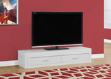 L&S Basics 10423 Tv Stand - 60"L To 98"L / Expandable / White