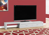 L&S Basics 10423 Tv Stand - 60"L To 98"L / Expandable / White