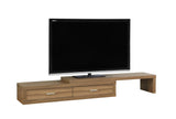 L&S Basics 10424 Tv Stand - 60"L To 98"L / Expandable / Walnut