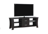L&S Basics 10425 Tv Stand - 60"L / Cappuccino With 2 Drawers