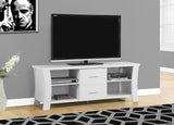 L&S Basics 10426 Tv Stand - 60"L / White With 2 Drawers